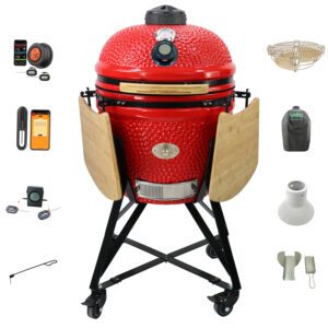 YNNI 21.1-inch Extra Large Kamado Oven - Chip Feeder Bundle with Accessories. - Image 2