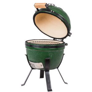 YNNI 13-inch Kamado Oven BBQ - Grill Egg with Black Powder Coated Stand - Ideal for smaller patios and balcony's. - Image 9
