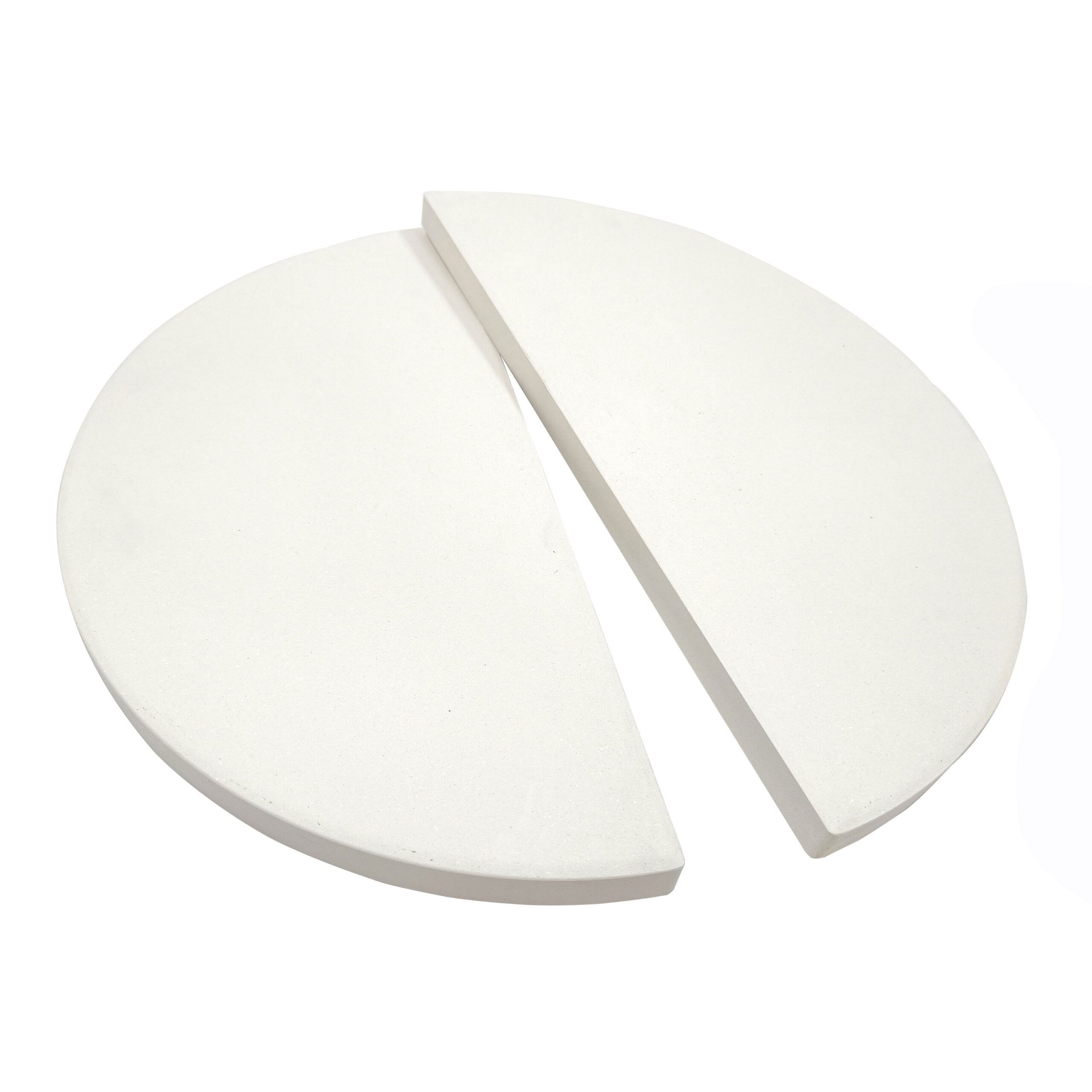 YNNI Pair Universal Ceramic Half Moon Pizza Stones - Image 1